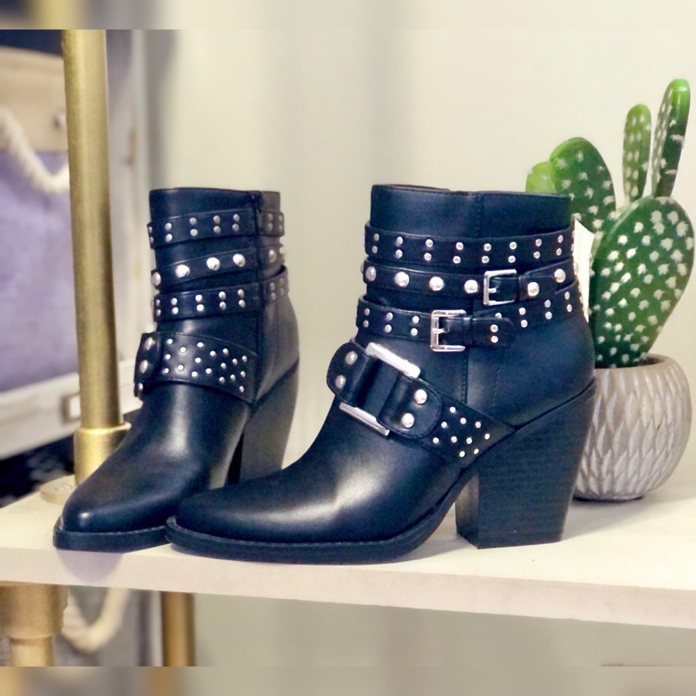 Madden Girl Kaleb Western style Studded Booties - Picture 7 of 7